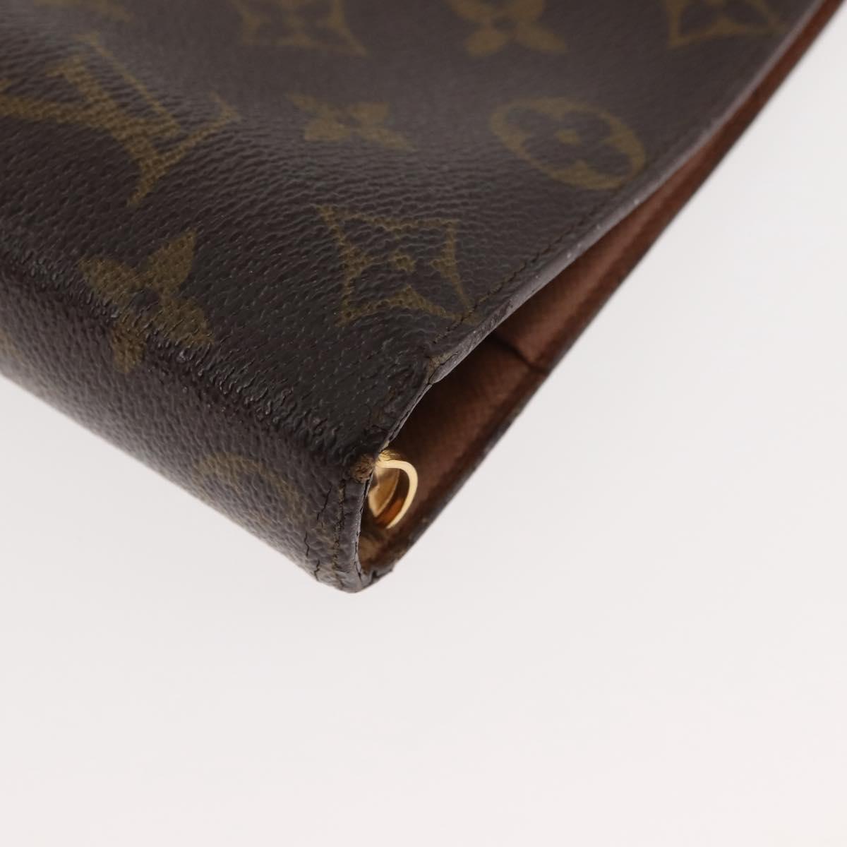 LOUIS VUITTON Monogram Agenda MM Day Planner Cover R20105 LV Auth th6375