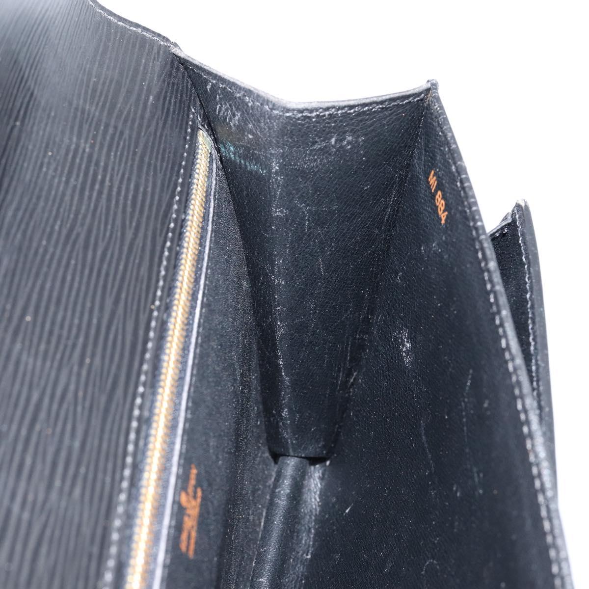 LOUIS VUITTON Epi Serie Dragonne Clutch Bag Black Noir M52612 LV Auth th6377
