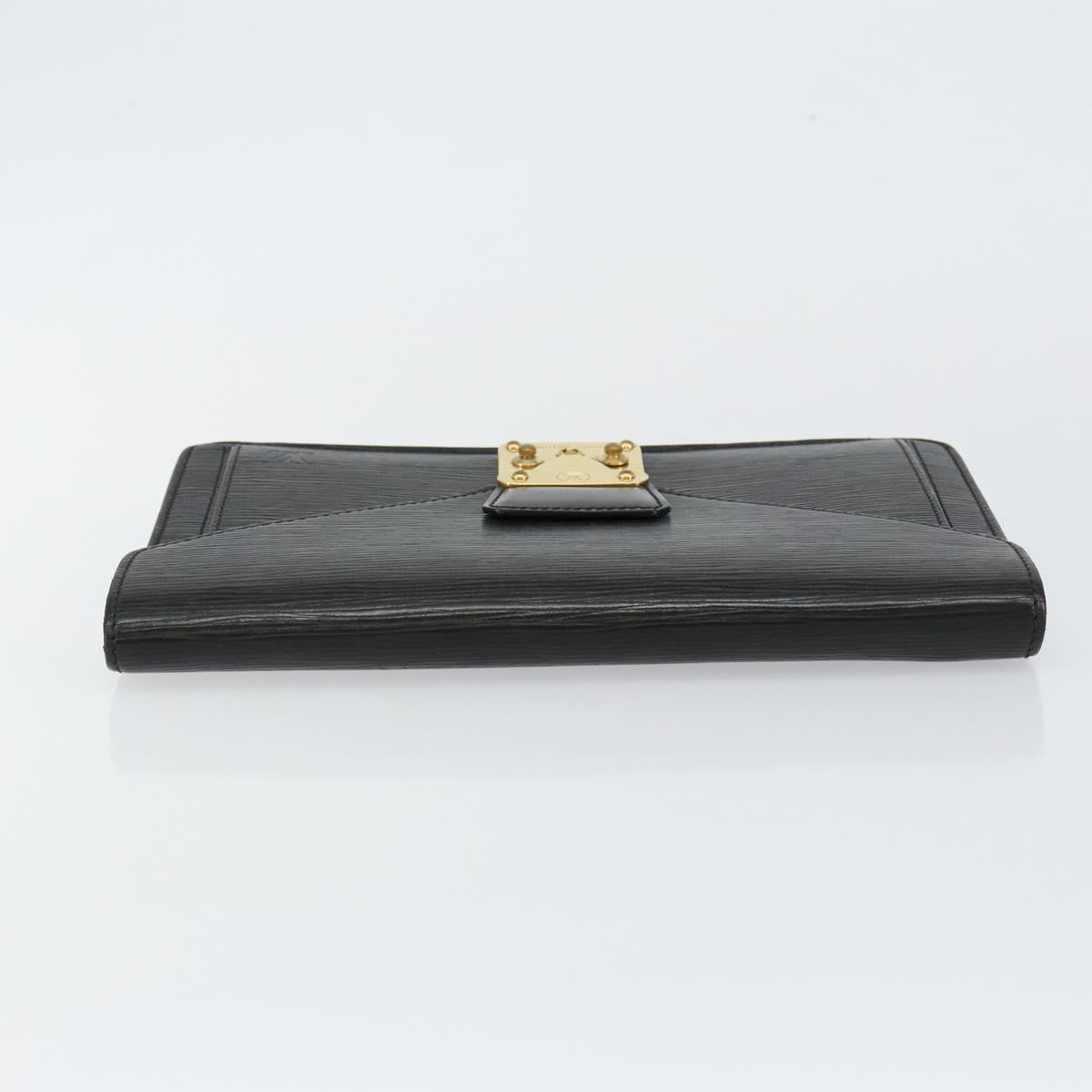 LOUIS VUITTON Epi Serie Dragonne Clutch Bag Black Noir M52612 LV Auth th6377