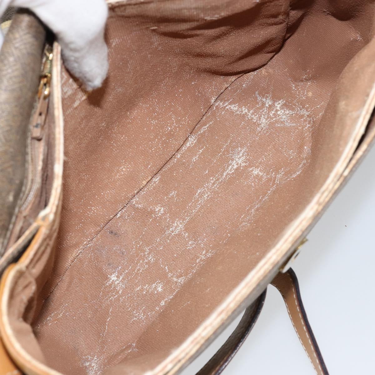 GUCCI Shoulder Bag Canvas Leather Beige Gold 001 14 0712 Auth th6380