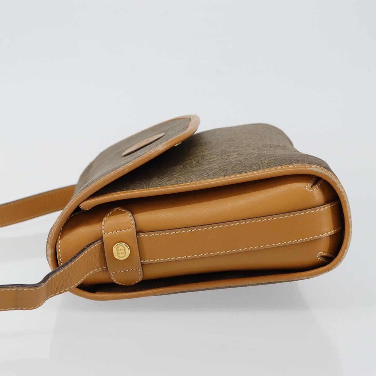 GUCCI Shoulder Bag Canvas Leather Beige Gold 001 14 0712 Auth th6380