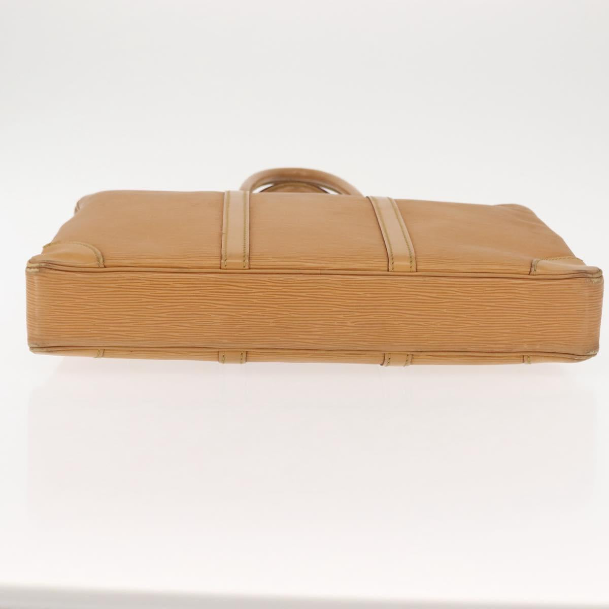 LOUIS VUITTON Epi Porte Documents Voyage Business Bag Beige M54476 Auth th6381