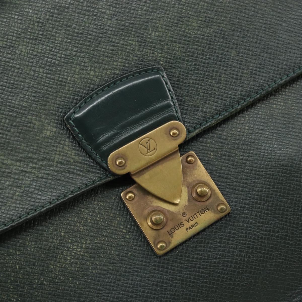 LOUIS VUITTON Taiga Pochette Kourad Clutch Bag Epicea M30194 LV Auth th6383