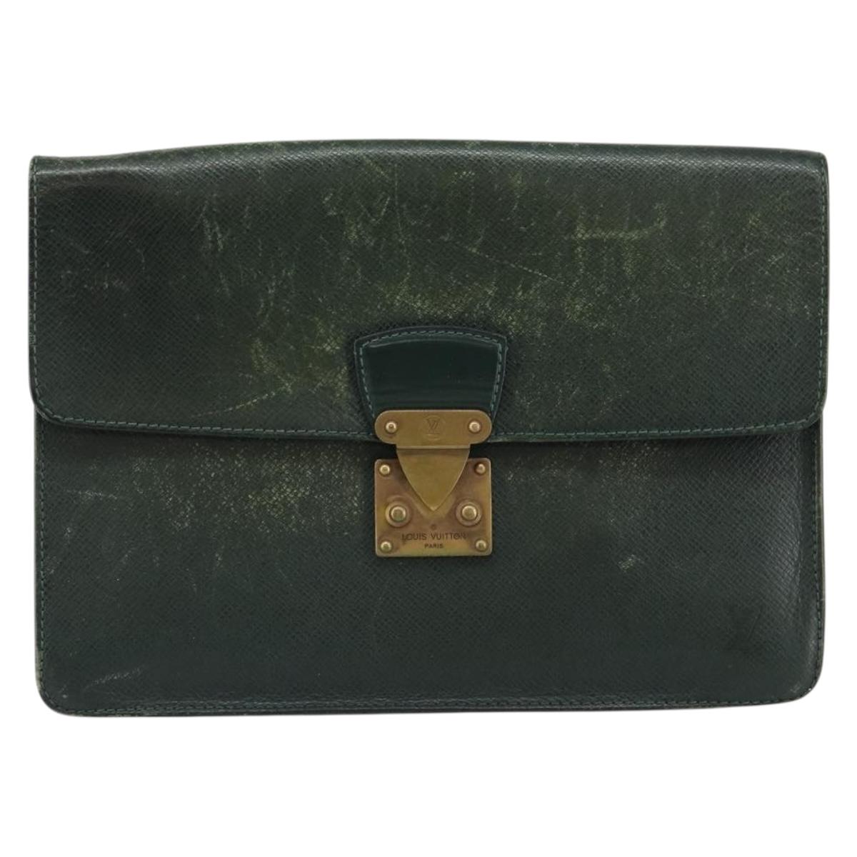 LOUIS VUITTON Taiga Pochette Kourad Clutch Bag Epicea M30194 LV Auth th6383