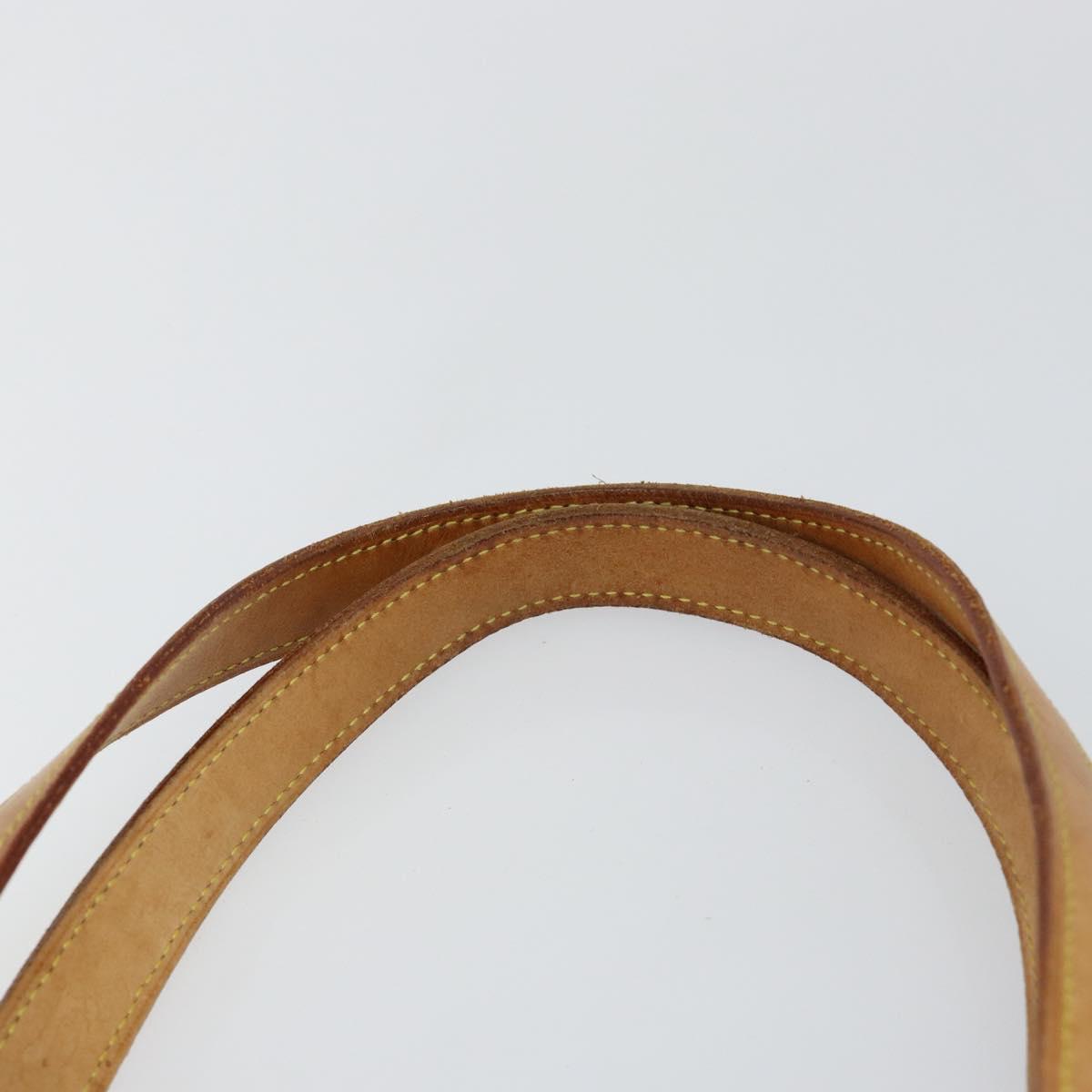 LOUIS VUITTON Monogram Vernis Houston Hand Bag Beige M91004 LV Auth th6384