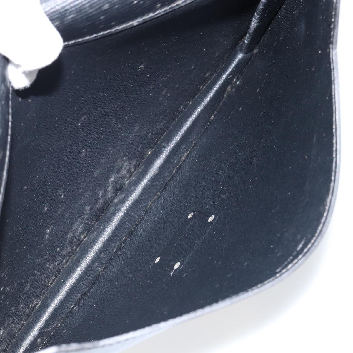 LOUIS VUITTON Epi Porte Documents Senateur Briefcase Black M54452 LV Auth th6385