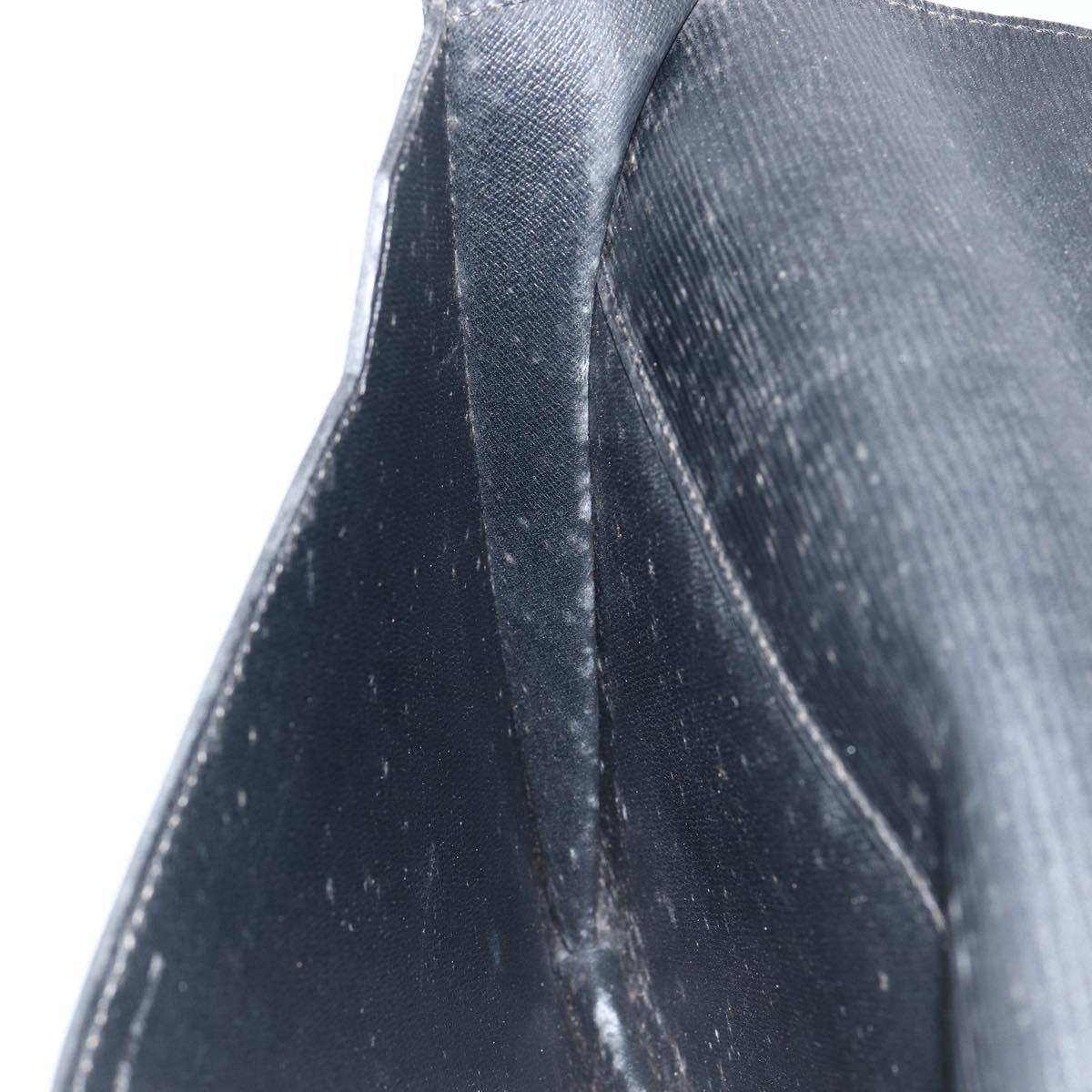 LOUIS VUITTON Epi Porte Documents Senateur Briefcase Black M54452 LV Auth th6385