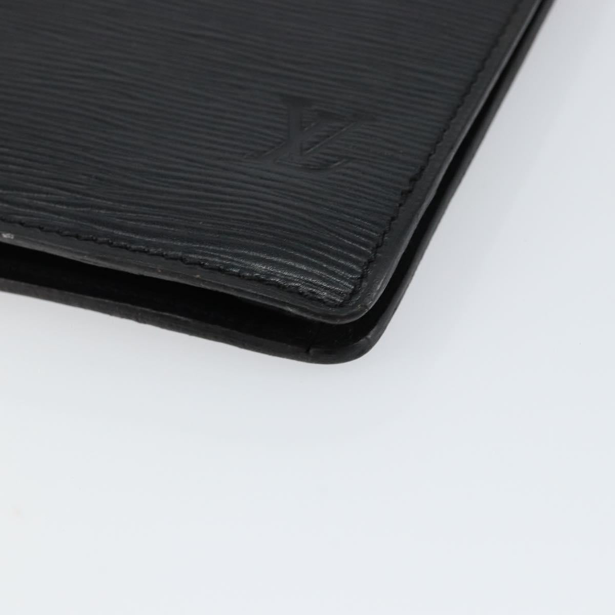 LOUIS VUITTON Epi Porte Documents Senateur Briefcase Black M54452 LV Auth th6385