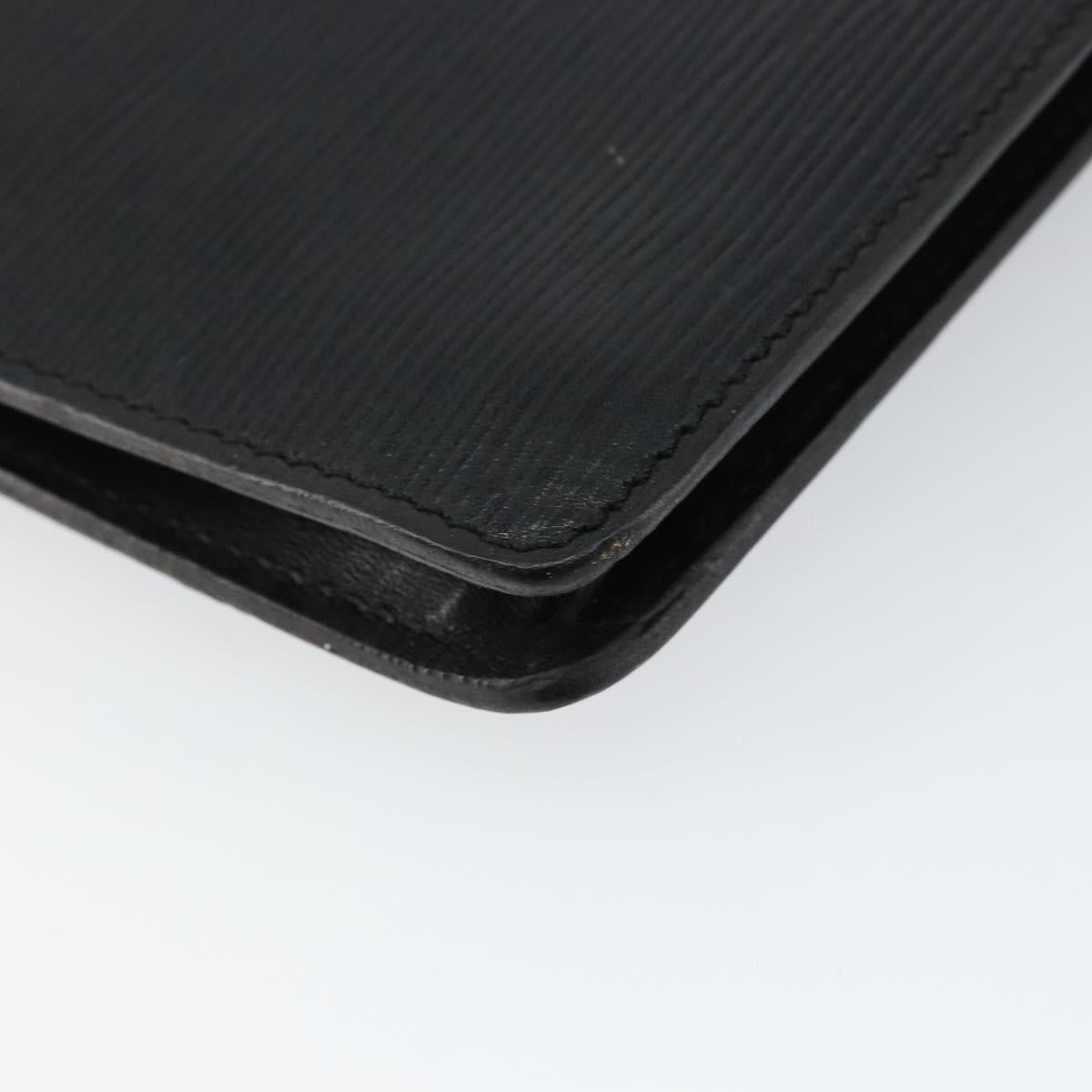 LOUIS VUITTON Epi Porte Documents Senateur Briefcase Black M54452 LV Auth th6385