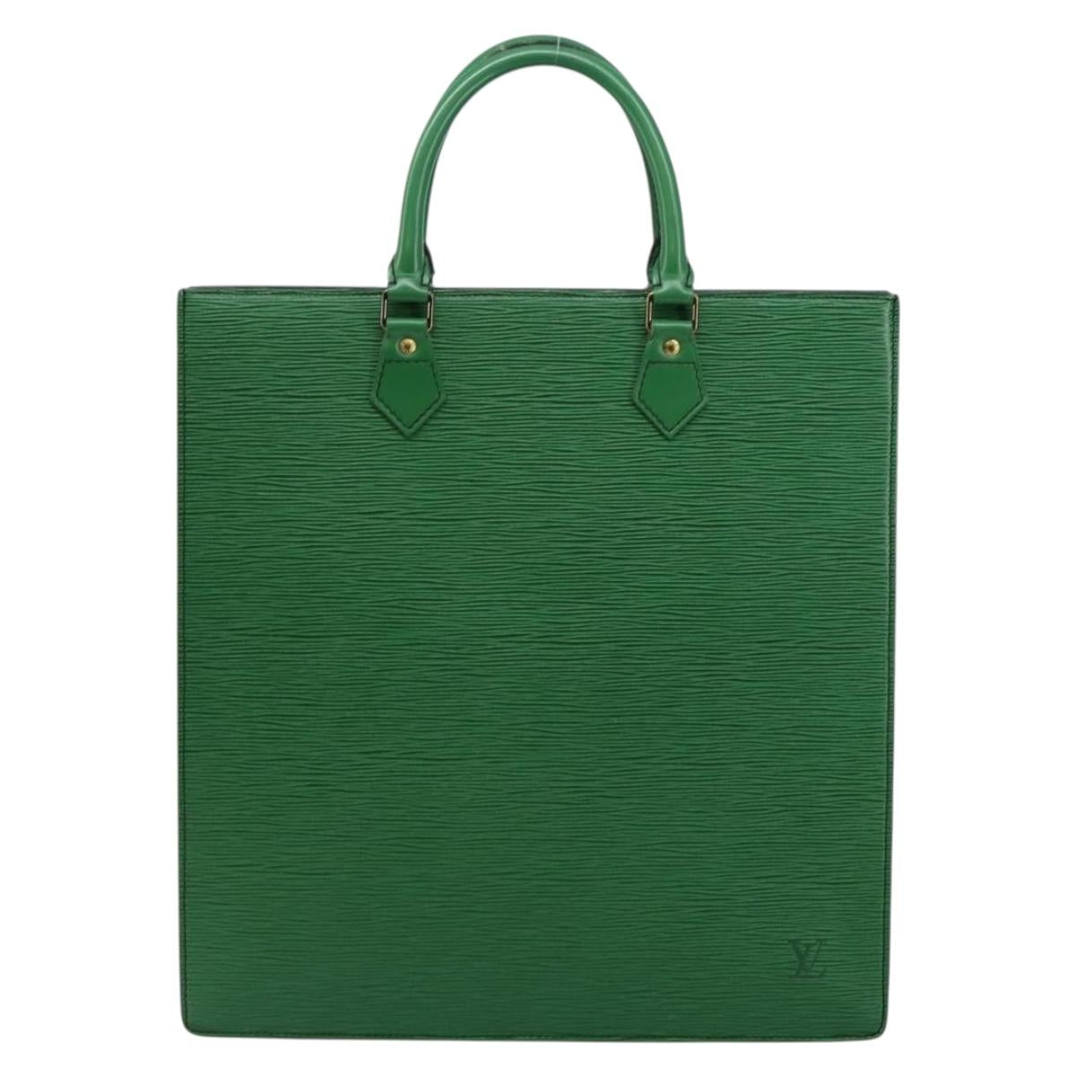 LOUIS VUITTON Epi Sac Plat Hand Bag Green M59084 LV Auth th6389