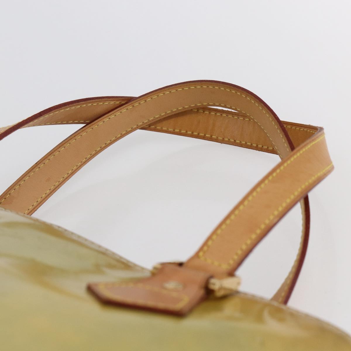 LOUIS VUITTON Monogram Vernis Houston Hand Bag Gris M91053 LV Auth th6399