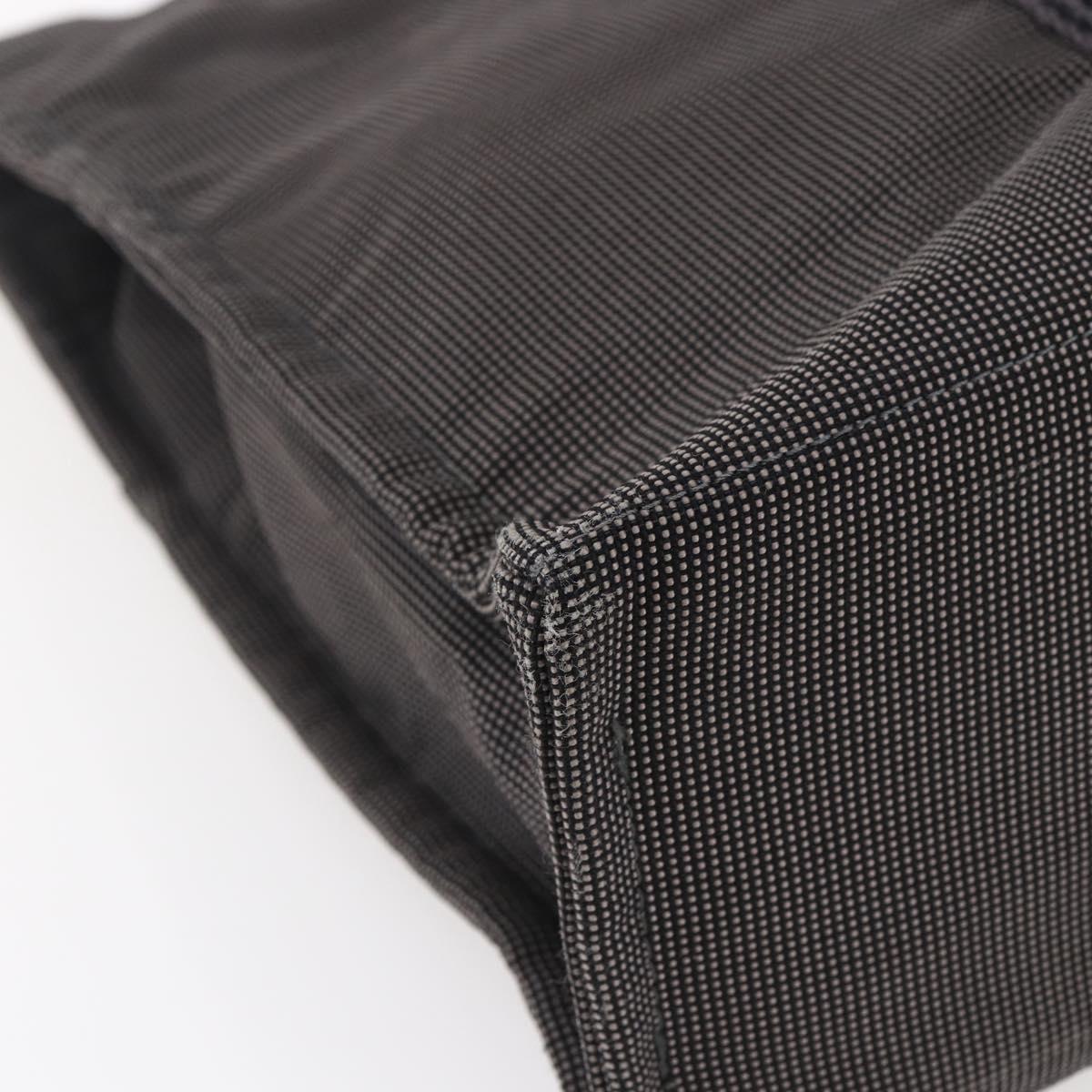 HERMES Her Line MM Hand Bag Canvas Gray Auth th6407