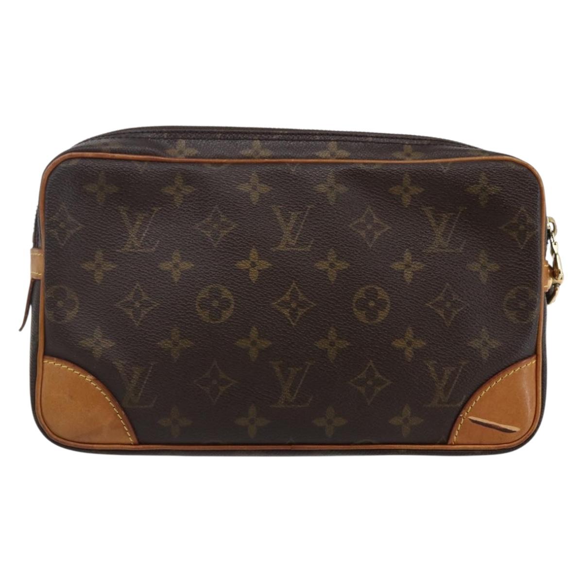 LOUIS VUITTON Monogram Marly Dragonne GM Clutch Bag M51825 LV Auth th6410