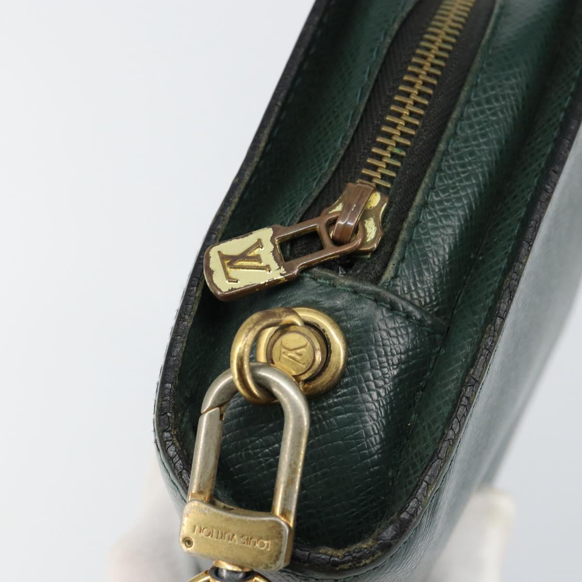 LOUIS VUITTON Taiga Baikal Clutch Bag Epicea M30184 LV Auth th6412