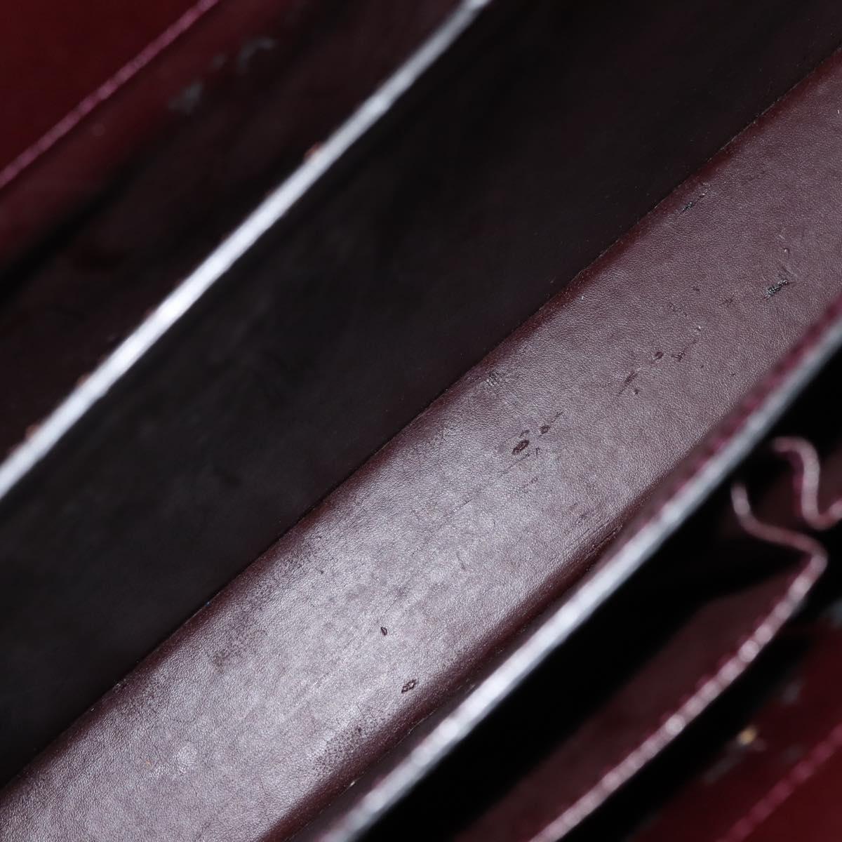 LOUIS VUITTON Taiga Leather Ural Briefcase Acajou M30026 LV Auth th6414