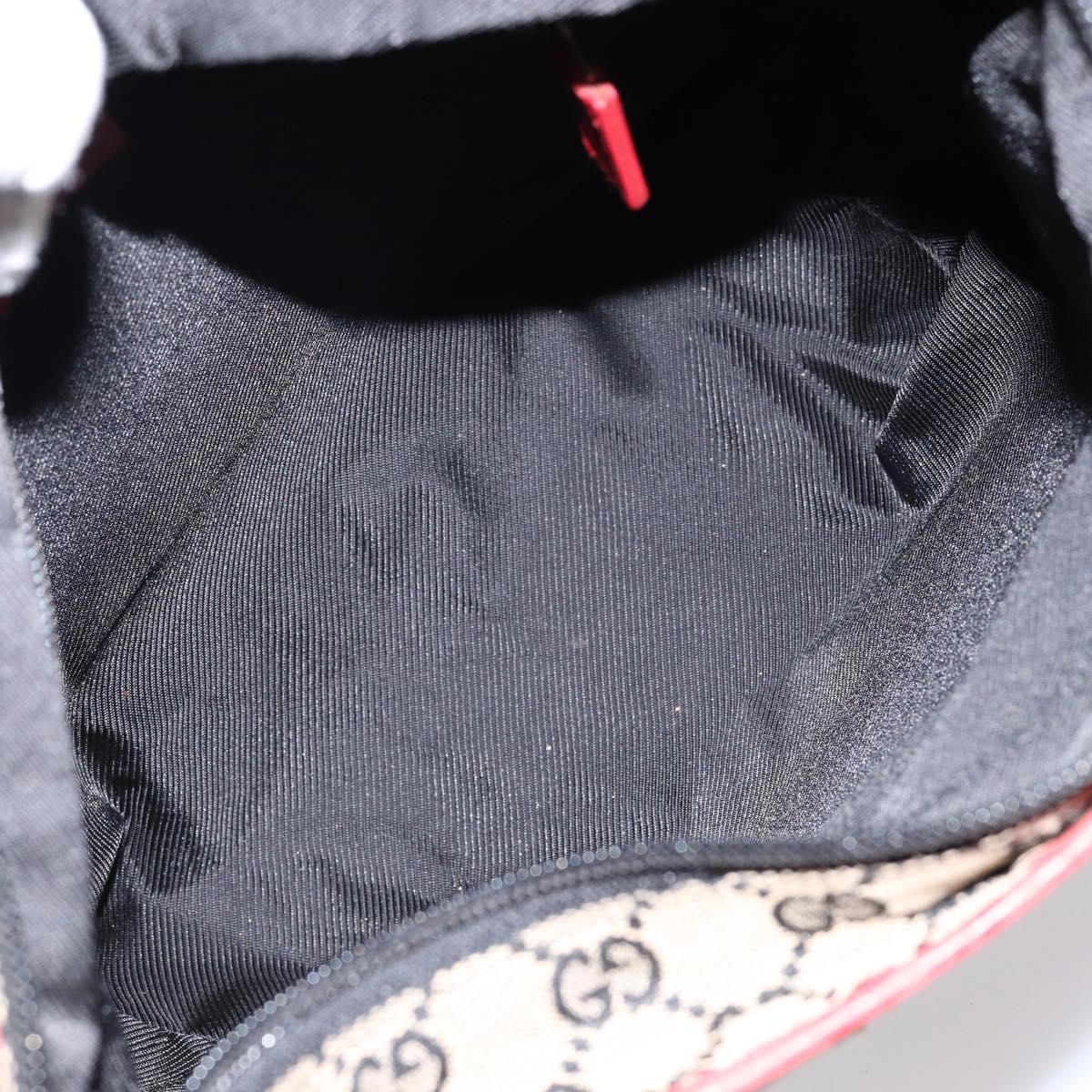 GUCCI GG Canvas Tote Bag Navy Red Auth th6417