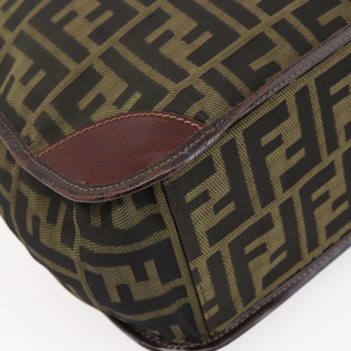 FENDI Zucca Canvas Tote Bag Brown Auth th6421