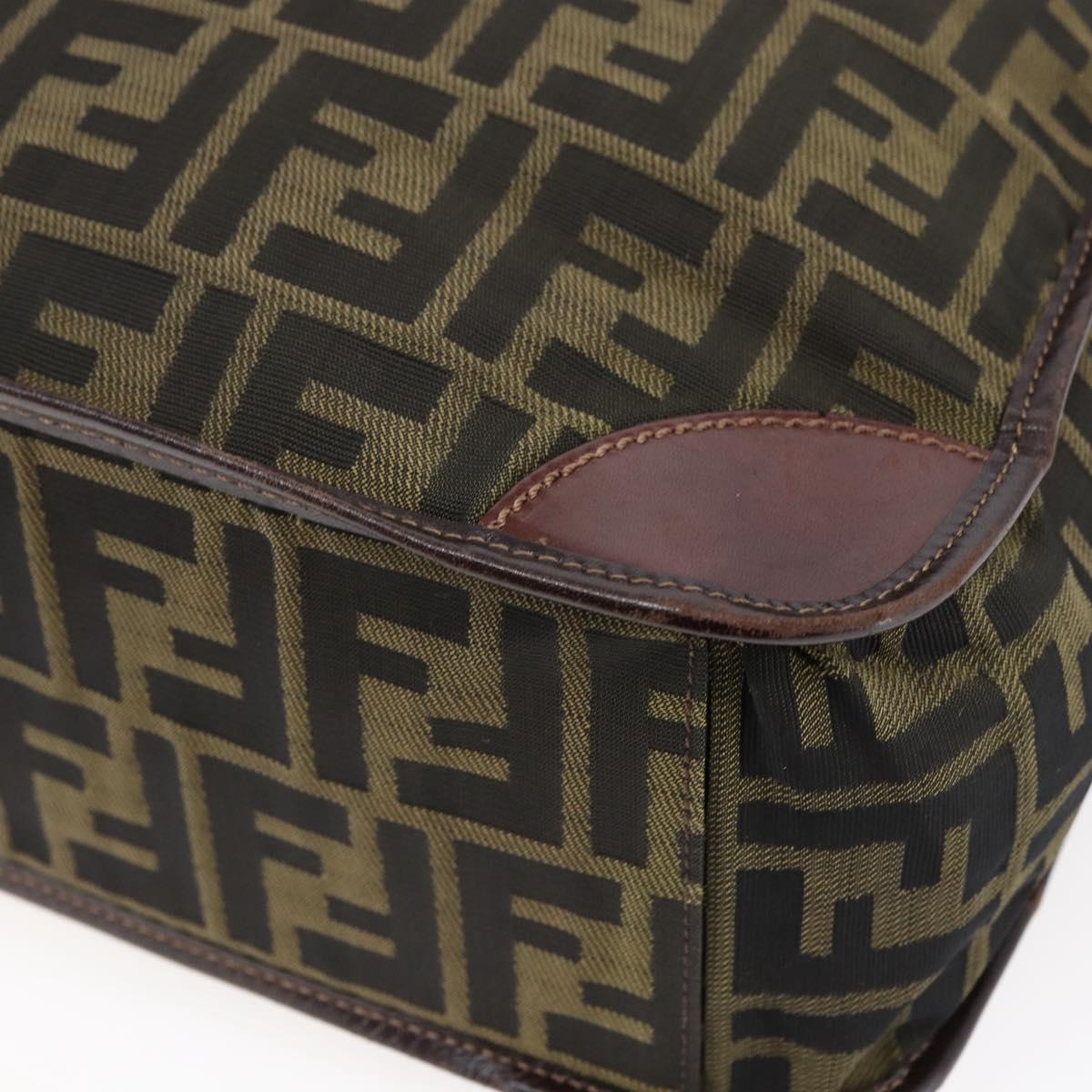 FENDI Zucca Canvas Tote Bag Brown Auth th6421