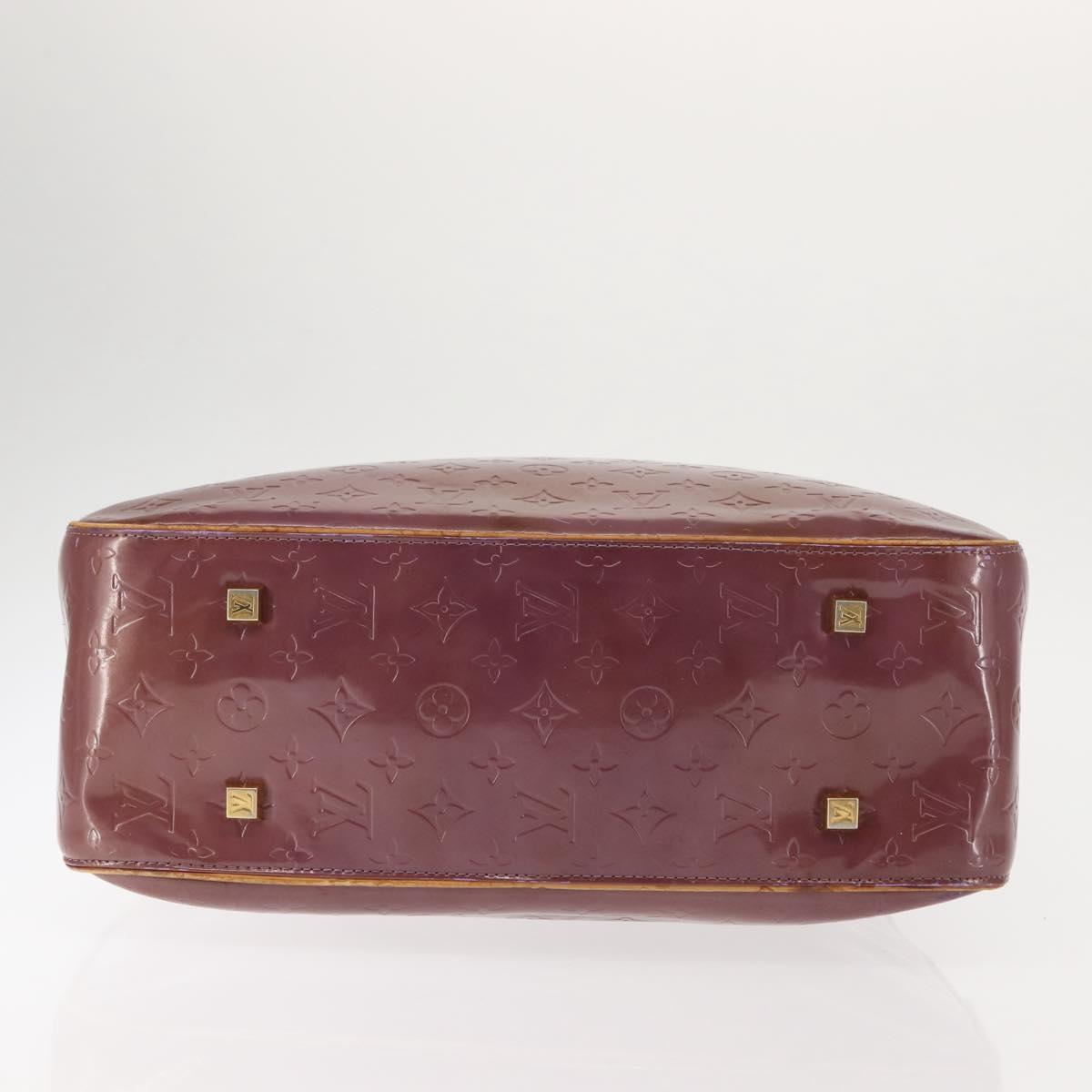 LOUIS VUITTON Monogram Vernis Sutton Hand Bag Purple Viole M91081 LV Auth th6423