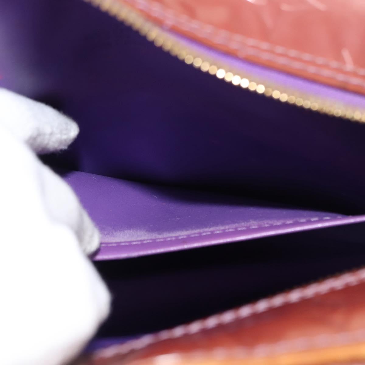 LOUIS VUITTON Monogram Vernis Sutton Hand Bag Purple Viole M91081 LV Auth th6423