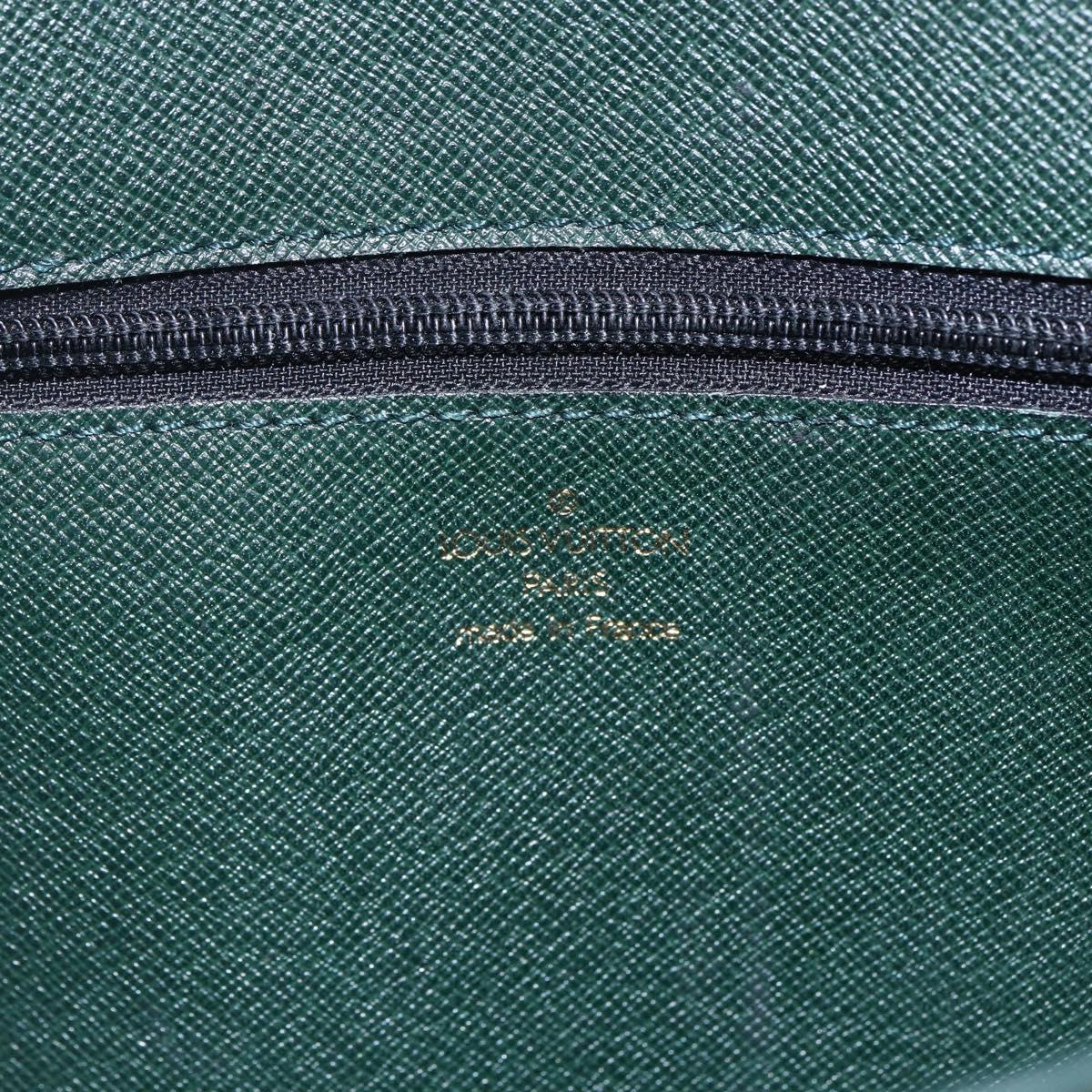 LOUIS VUITTON Taiga Leather Clutch Bag Epicea MI0924 LV Auth th6424