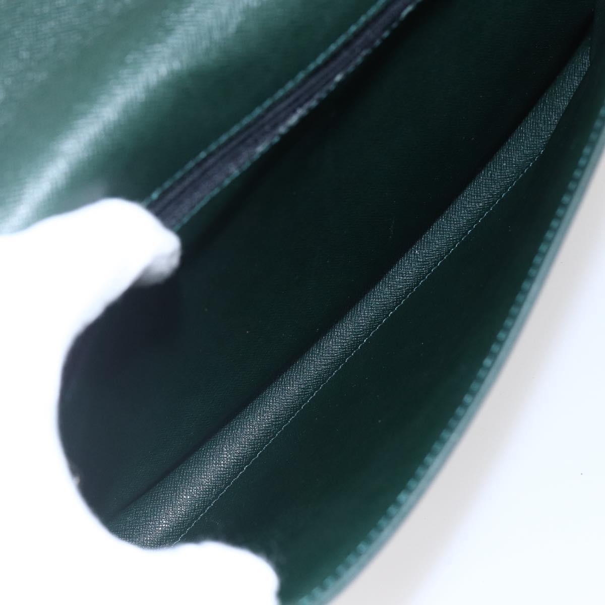 LOUIS VUITTON Taiga Leather Clutch Bag Epicea MI0924 LV Auth th6424