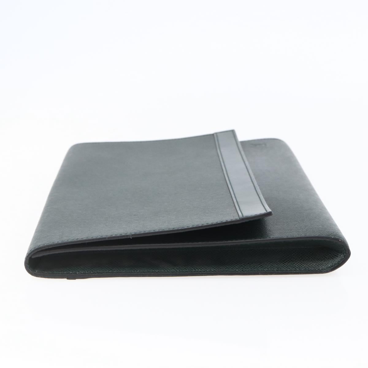 LOUIS VUITTON Taiga Leather Clutch Bag Epicea MI0924 LV Auth th6424