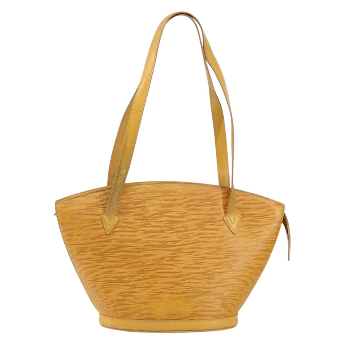 LOUIS VUITTON Epi Saint Jacques Poignees Long Bag Yellow M52339 LV Auth th6426