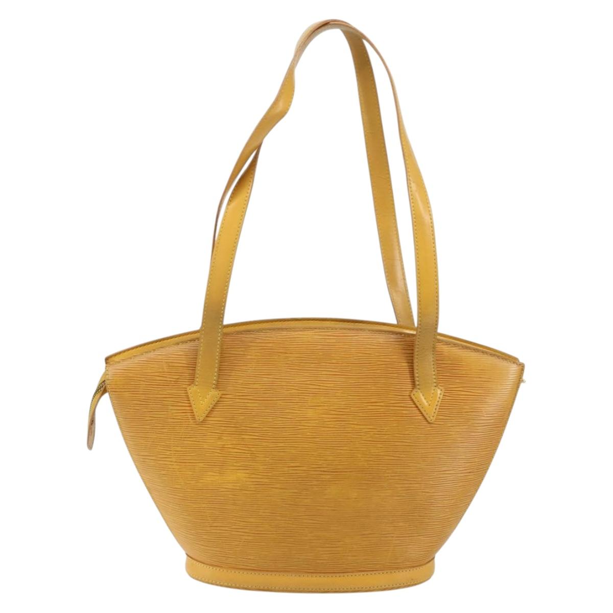 LOUIS VUITTON Epi Saint Jacques Poignees Long Bag Yellow M52339 LV Auth th6426
