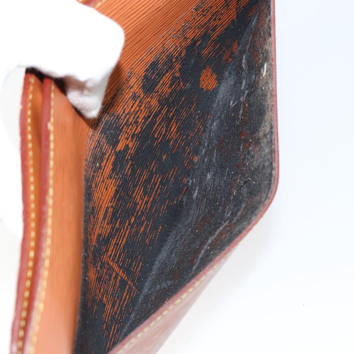 LOUIS VUITTON Epi Pochette Homme Clutch Bag Brown M52528 LV Auth th6427