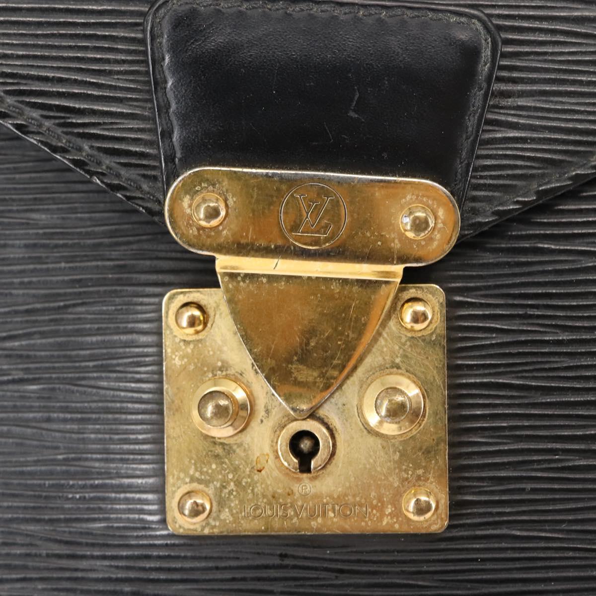 LOUIS VUITTON Epi Serviette Conseiller Business Bag Black M54422 LV Auth th6428