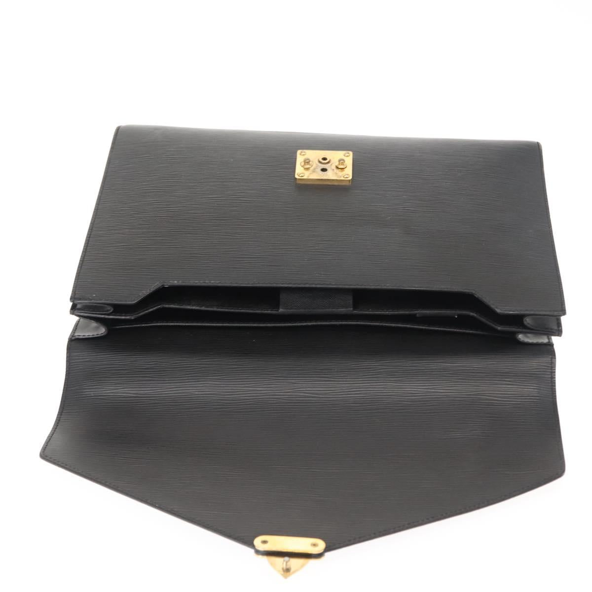LOUIS VUITTON Epi Serviette Conseiller Business Bag Black M54422 LV Auth th6428