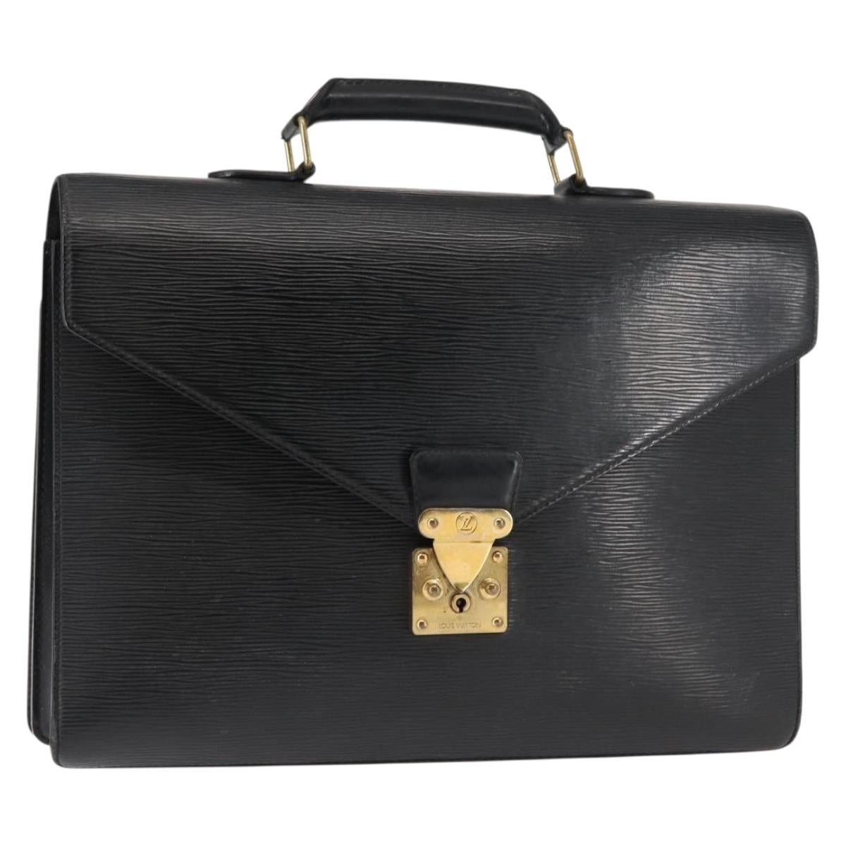 LOUIS VUITTON Epi Serviette Conseiller Business Bag Black M54422 LV Auth th6428
