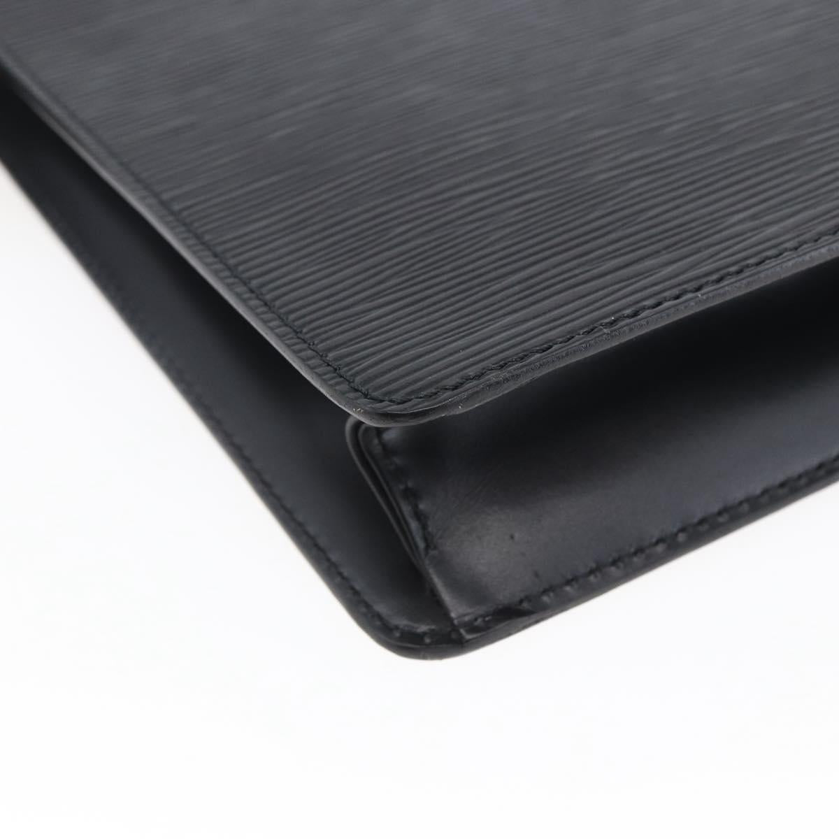 LOUIS VUITTON Epi Pochette Homme Clutch Bag Black Noir M52522 LV Auth th6429