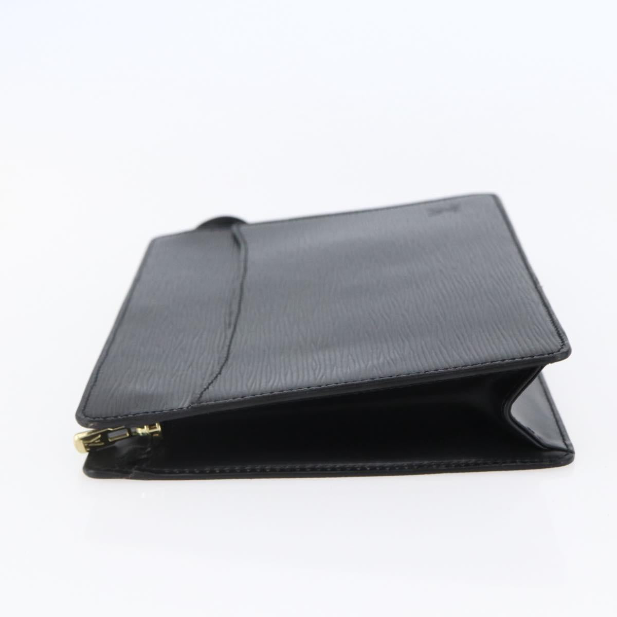 LOUIS VUITTON Epi Pochette Homme Clutch Bag Black Noir M52522 LV Auth th6429