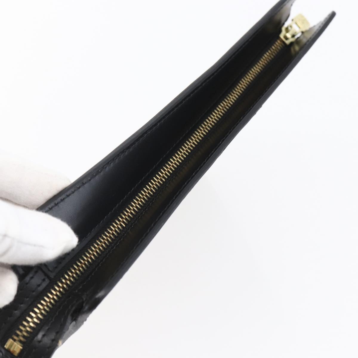 LOUIS VUITTON Epi Pochette Homme Clutch Bag Black Noir M52522 LV Auth th6429