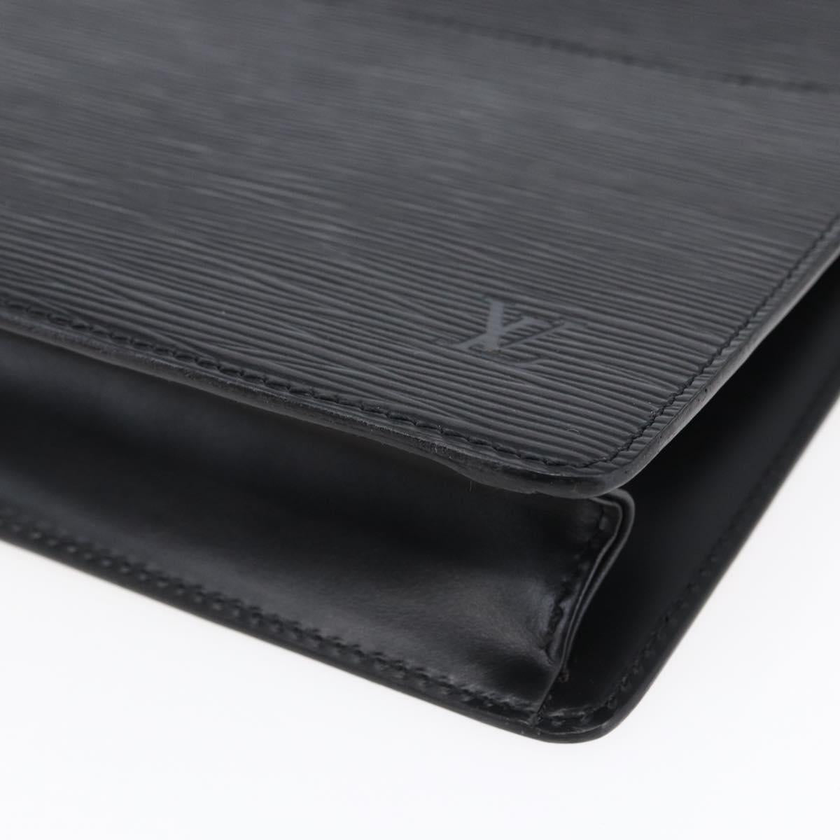 LOUIS VUITTON Epi Pochette Homme Clutch Bag Black Noir M52522 LV Auth th6429