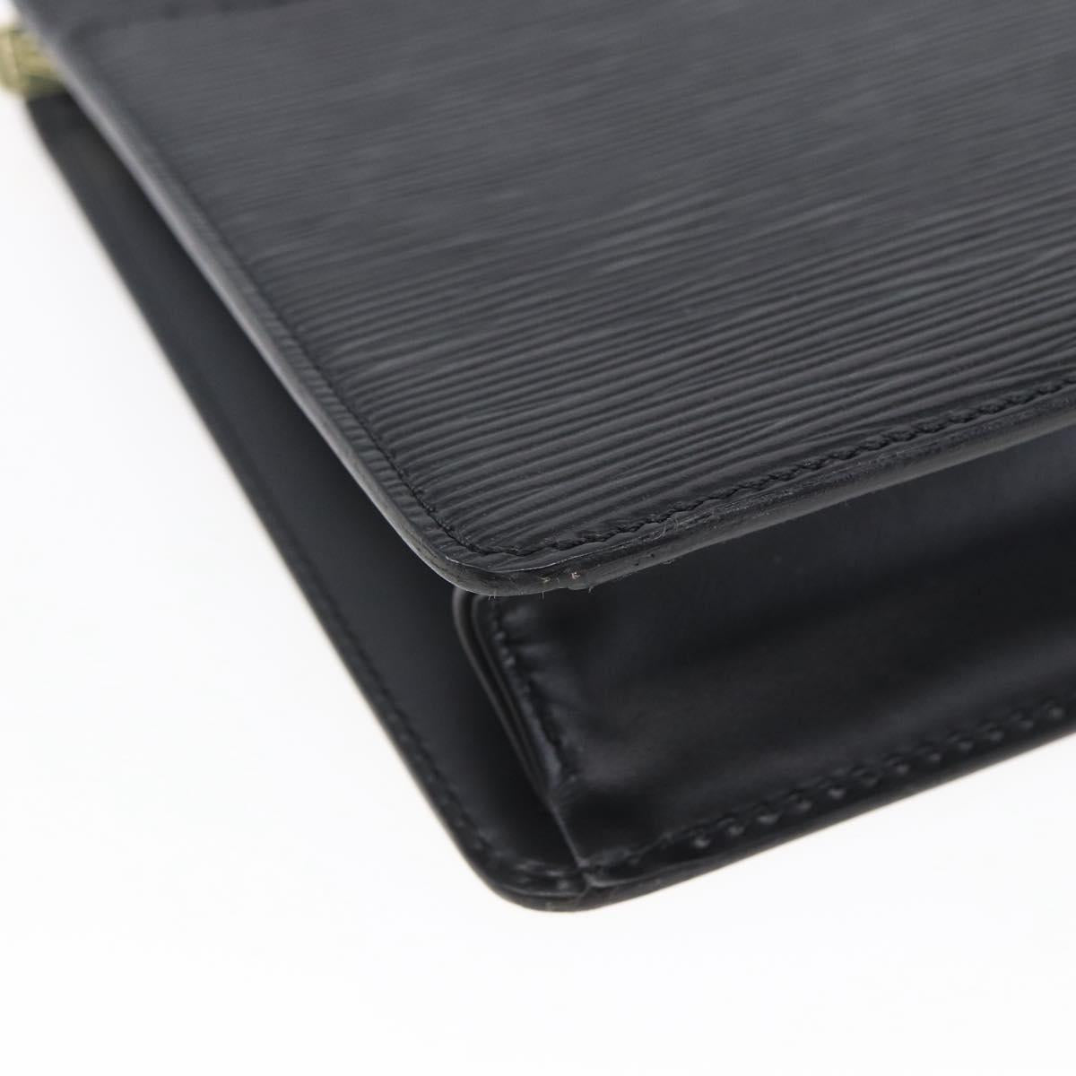 LOUIS VUITTON Epi Pochette Homme Clutch Bag Black Noir M52522 LV Auth th6429