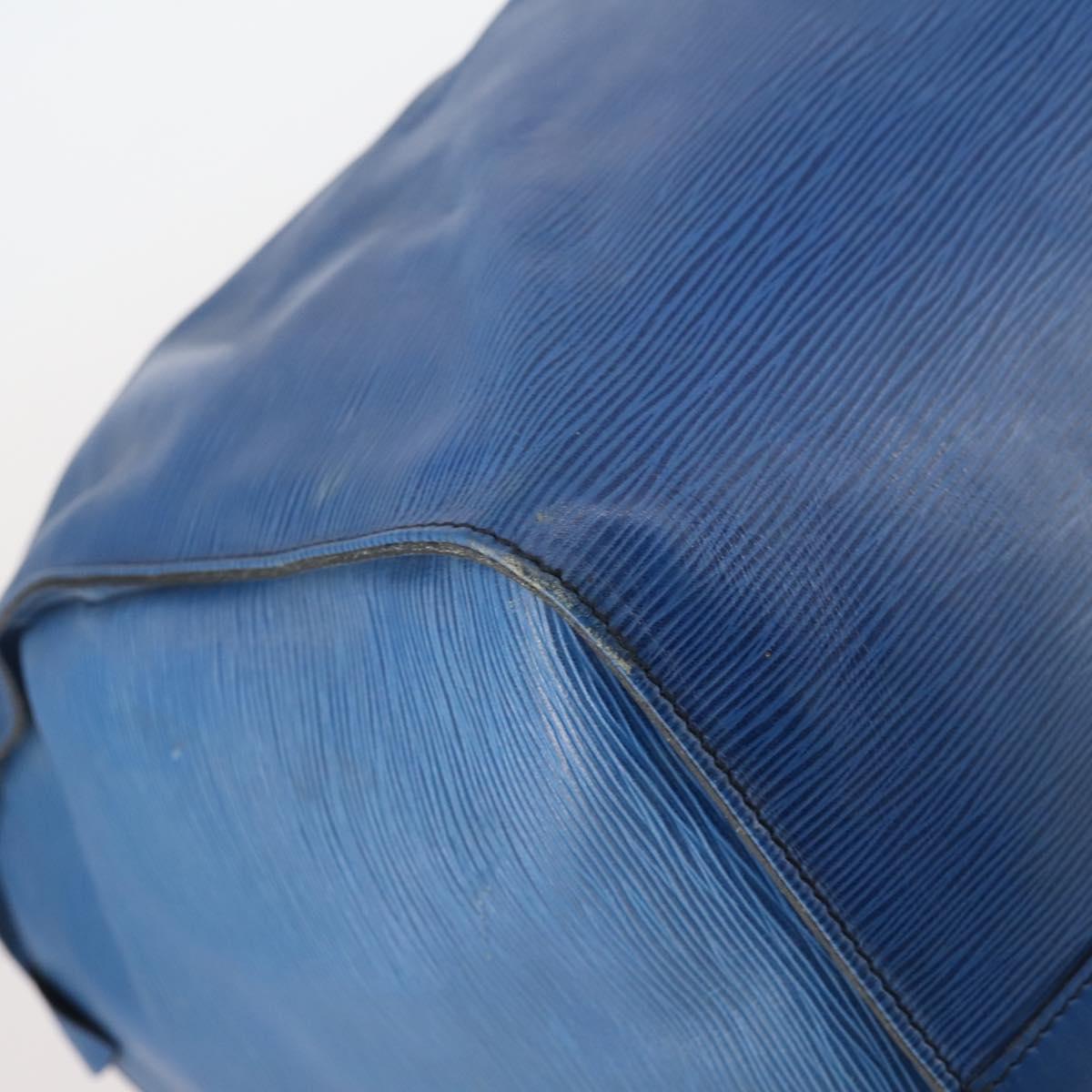 LOUIS VUITTON Epi Keepall 60 Boston Bag Old model Blue M42945 LV Auth th6430
