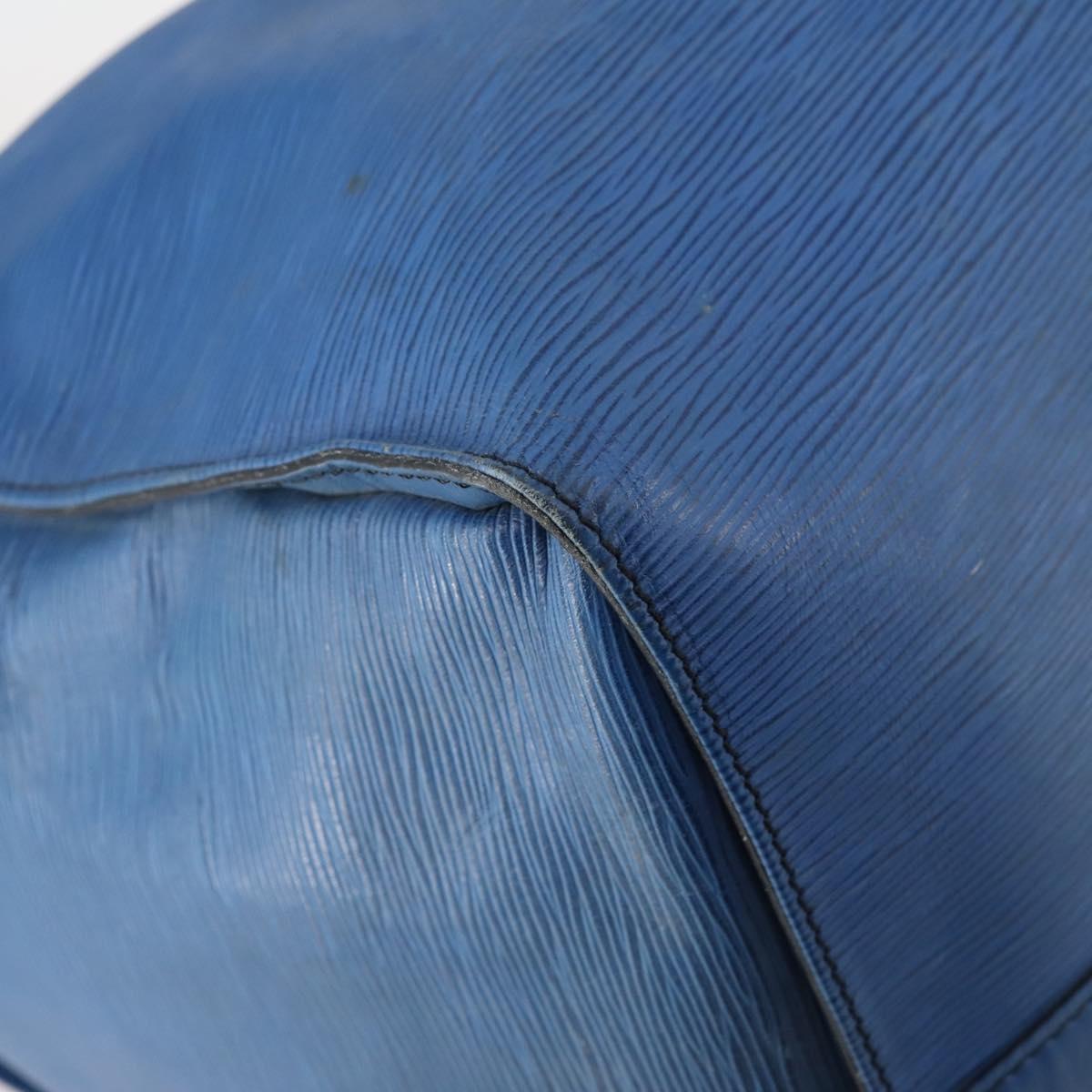 LOUIS VUITTON Epi Keepall 60 Boston Bag Old model Blue M42945 LV Auth th6430