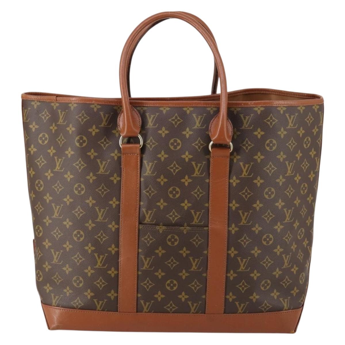 LOUIS VUITTON Monogram Sac Weekend GM Tote Bag M42420 LV Auth th6431