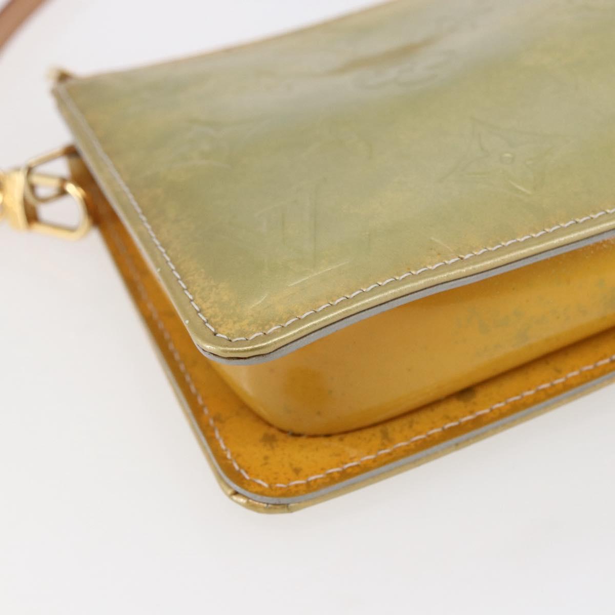 LOUIS VUITTON Monogram Vernis Lexington Accessory Pouch Gris M91056 Auth th6444