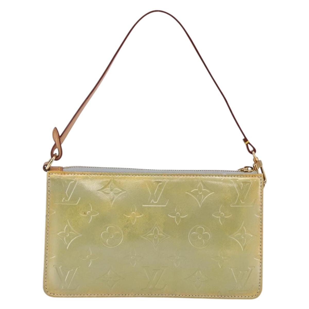 LOUIS VUITTON Monogram Vernis Lexington Accessory Pouch Gris M91056 Auth th6444