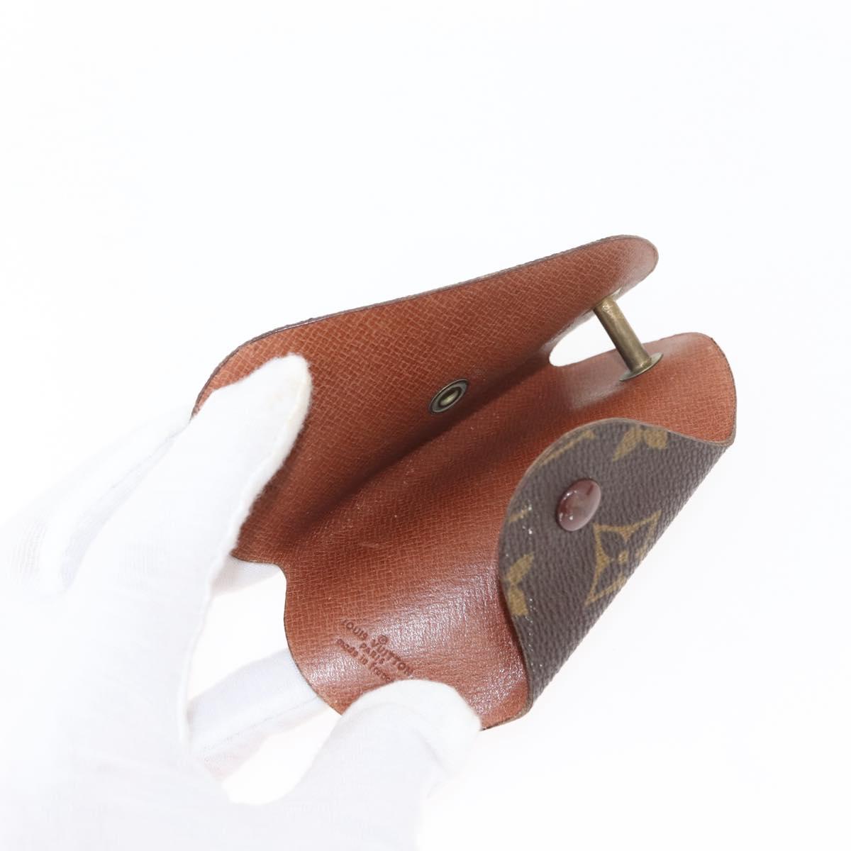 LOUIS VUITTON Monogram Key Case Glasses Case 2Set LV Auth th6447