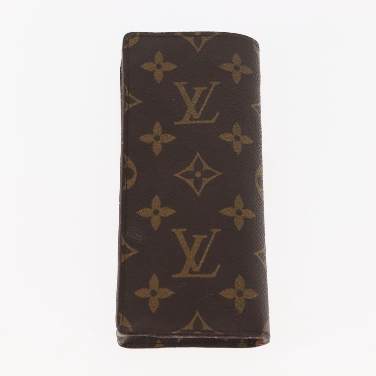 LOUIS VUITTON Monogram Key Case Glasses Case 2Set LV Auth th6447