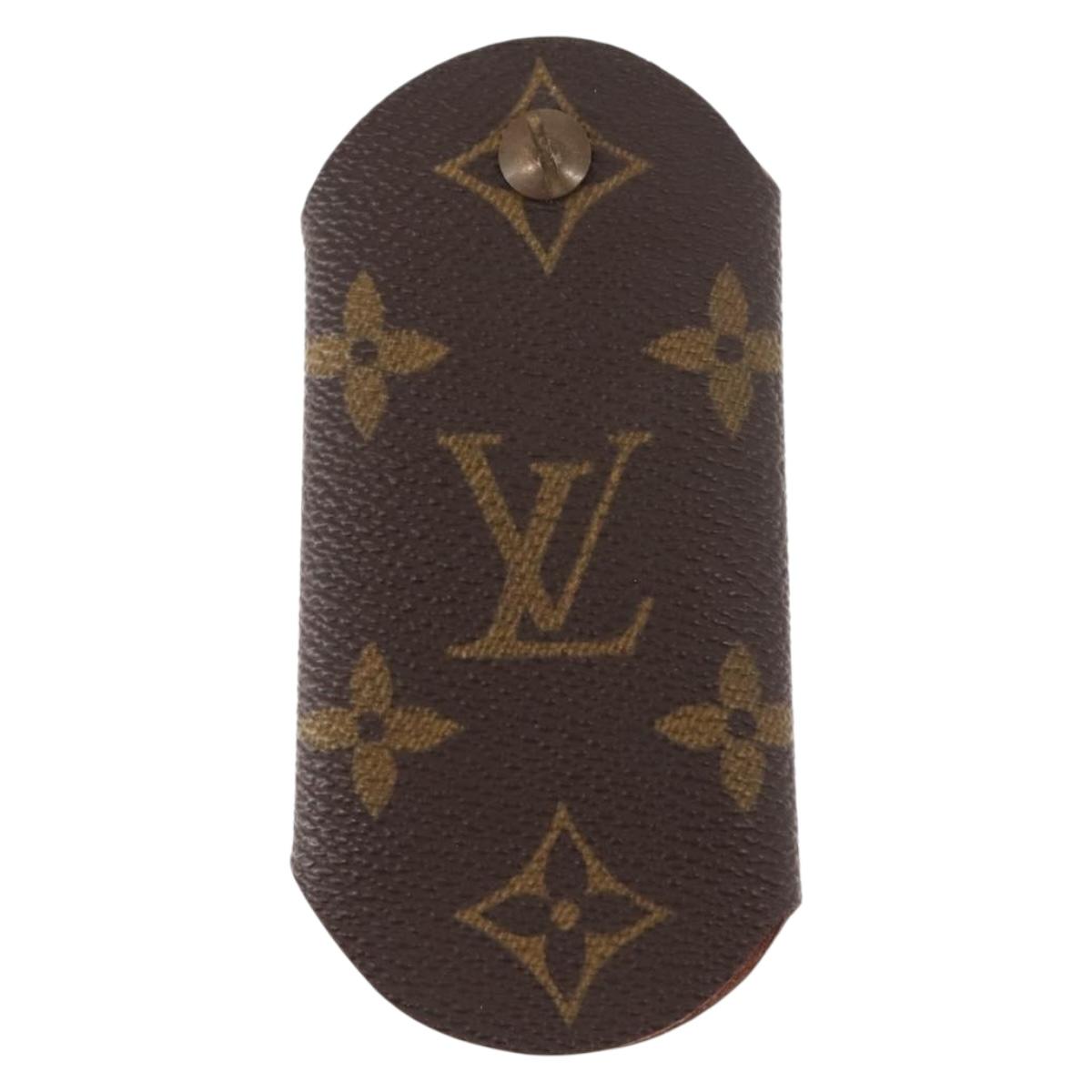 LOUIS VUITTON Monogram Key Case Glasses Case 2Set LV Auth th6447