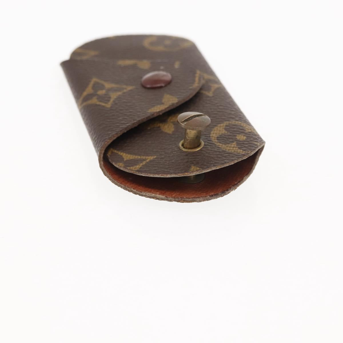 LOUIS VUITTON Monogram Key Case Glasses Case 2Set LV Auth th6447