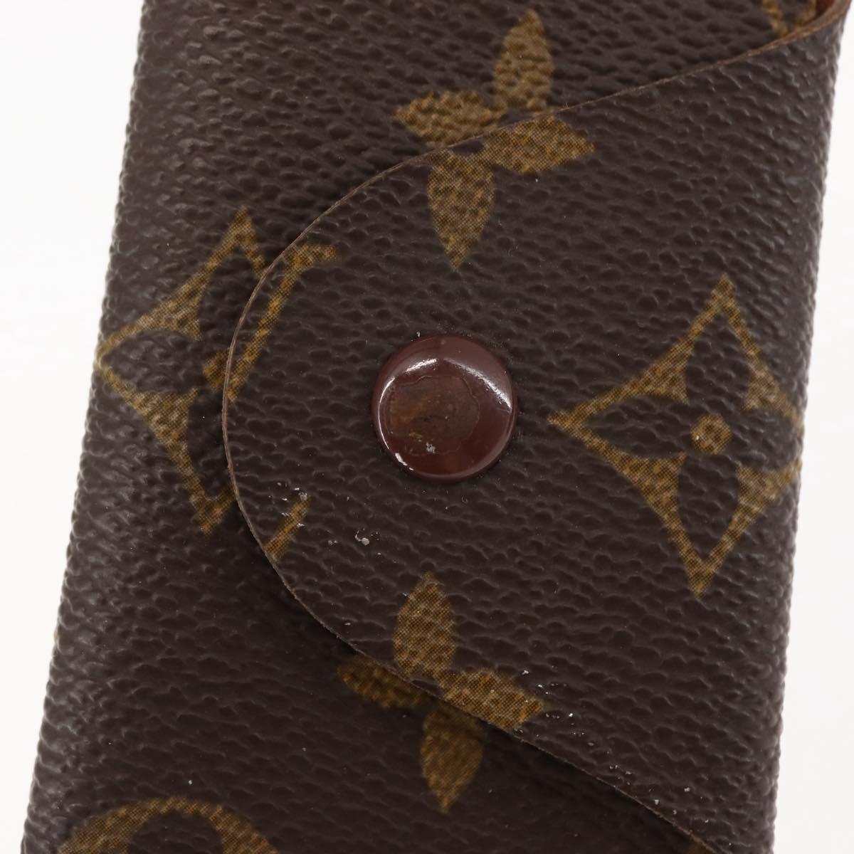 LOUIS VUITTON Monogram Key Case Glasses Case 2Set LV Auth th6447