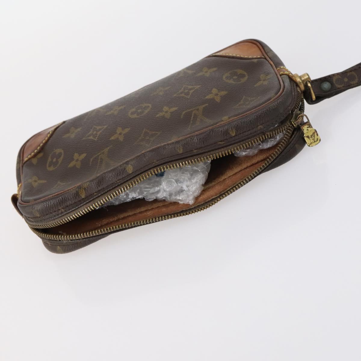 LOUIS VUITTON Gucci Monogram GG Canvas Clutch Bag 3Set Beige LV Auth th6448