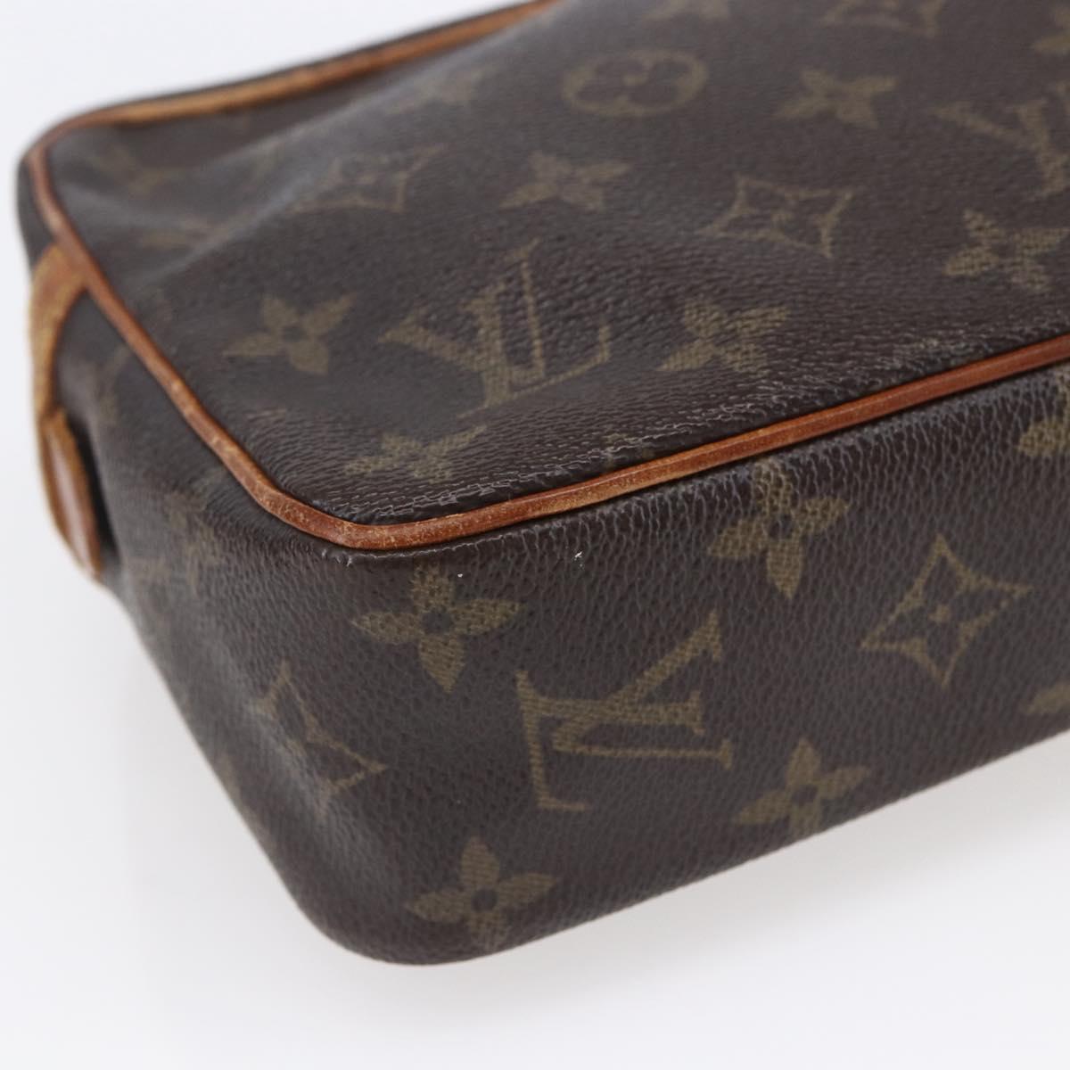 LOUIS VUITTON Monogram Compiegne 23 Clutch Bag M51847 LV Auth th6451